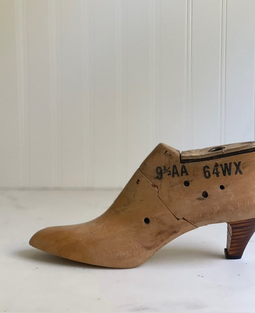 Vintage Wooden Shoe Form