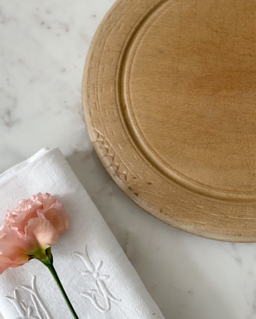 Antique English Bread Board - Wheat