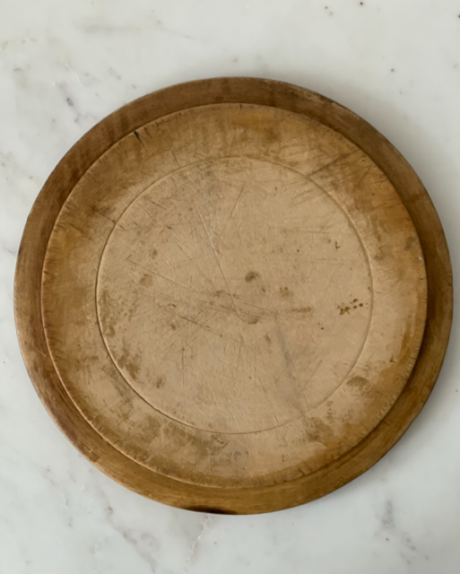 Antique English Bread Board - Cross