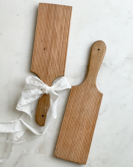 Pair of Vintage English Wooden Butter Paddles