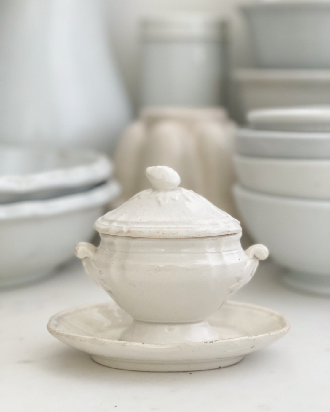 Antique French Mustard Pot