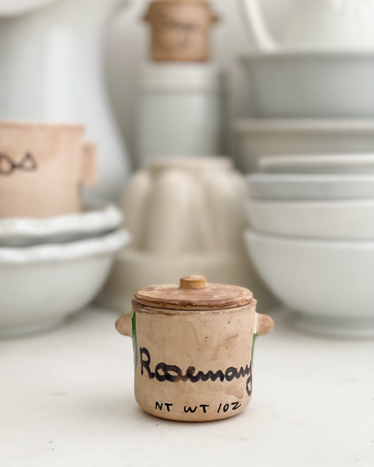 Vintage French Herb Pot - Rosemary